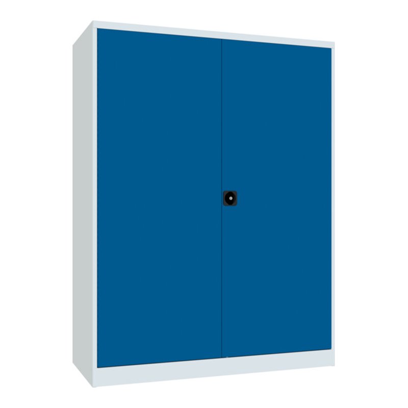 Pavoy Schwerlastschrank 1950x1470x630, Trennwand, 8 Fachböden a 200 kg, RAL 7035/5010