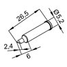 ERSA Lötspitze-ERSADUR, bleifrei, 2.4mm asym.