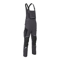 Kübler Latzhose BODYFORCE, anthrazit / schwarz, Konfektionsgröße 54