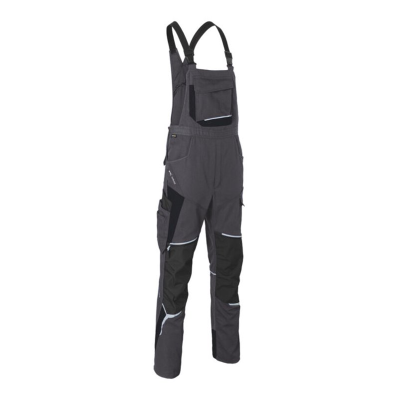 Kübler Latzhose BODYFORCE, anthrazit / schwarz, Konfektionsgröße 54
