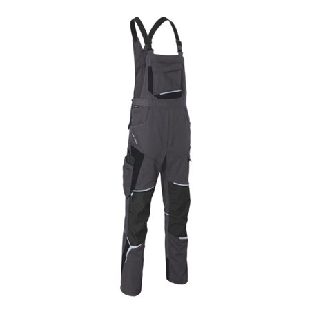 Kübler Latzhose BODYFORCE, anthrazit / schwarz, Konfektionsgröße 54