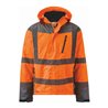 Holex Warnschutz Winterjacke, orange / grau, Unisex-Größe: M