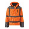 Holex Warnschutz Winterjacke, orange / grau, Unisex-Größe: 3XL