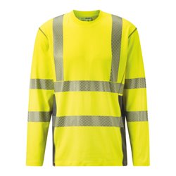 Holex Warnschutz Longsleeve, gelb, Unisex-Größe: XS