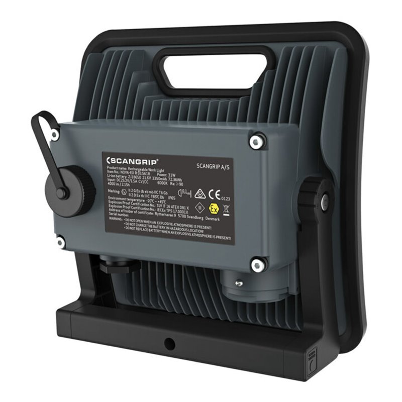 Akku-LED-Strahler NOVA-EX R 31 W 2000-4000 lm 5m H05RN-F 2x0,75mm²