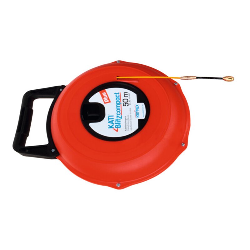 Katimex Kabeleinziehband-Glasfaser-Kati Blitz compact in Kunststoff-Box, Bandlänge: 50 m