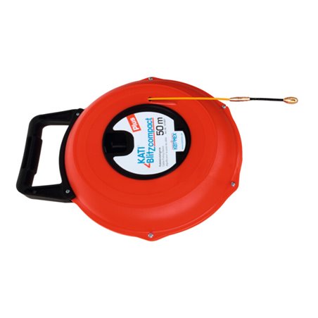 Katimex Kabeleinziehband-Glasfaser-Kati Blitz compact in Kunststoff-Box, Bandlänge: 30 m