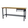 STIER Werkbank mit 1x50, 1x100 mm Schubladen BxTxH 2000x600x960 mm RAL 7016 / RAL 7035