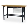 STIER Werkbank mit 1x50, 1x100, 1x150 mm Schubladen BxTxH 1500x600x960 mm RAL 7016 / RAL 7035
