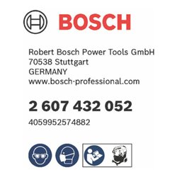 Bosch Flache Plisseefilter H-Klasse (HEPA), PTFE, passend zu: GAS 35 H AFC