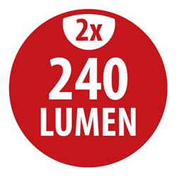 Batterie LED Strahler LUFOS 420 mit Infrarot-Bewegungsmelder IP44 2x240lm