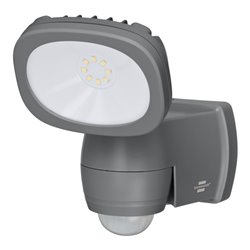 Batterie LED Strahler LUFOS 400 mit Infrarot-Bewegungsmelder IP44 440lm