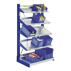 MUNK Stufen-Stehleiter, beidseitig begehbar, Holz