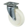 BS Rollen Lenkrolle D.200mm Trgf.750kg Ku.Platte L135xB110mm Farbe Rl.weiß