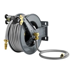 Schlauchaufroller PA30SK f.Wasser L.30m Geh.STA Ausgang G 1 Zoll AG GEKA