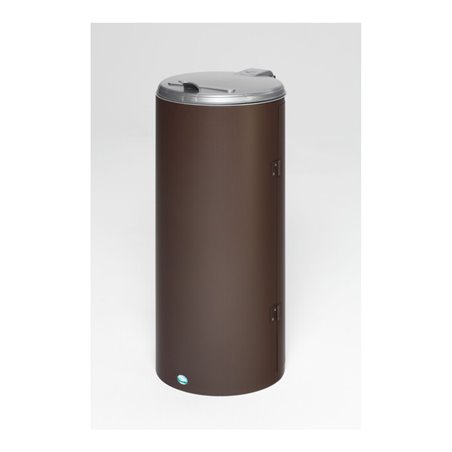 VAR Kompakt-Junior Abfallsammler für Außen mit Einflügeltür, deep-brown