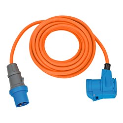 Camping-/Maritim CEE Verlängerungskabel IP44 10m orange H07RN-F 3G2,5 CEE-Stecker, Winkelkupplung 230V/16A