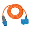 Camping-/Maritim CEE Verlängerungskabel IP44 10m orange H07RN-F 3G2,5 CEE-Stecker, Winkelkupplung 230V/16A