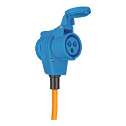 Camping-/Maritim CEE Verlängerungskabel IP44 10m orange H07RN-F 3G2,5 CEE-Stecker, Winkelkupplung 230V/16A