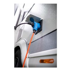 Camping-/Maritim CEE Verlängerungskabel IP44 10m orange H07RN-F 3G2,5 CEE-Stecker, Winkelkupplung 230V/16A