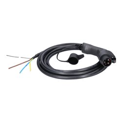 KS Tools efuturo Ladekabel gerade, 1 Phase, bis zu 7,4 kW, 32 A, 230 V, Mode 3, 5 Meter, Typ 1