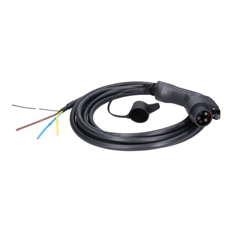 KS Tools efuturo Ladekabel gerade, 1 Phase, bis zu 7,4 kW, 32 A, 230 V, Mode 3, 5 Meter, Typ 1