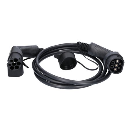 KS Tools efuturo Ladekabel gerade, Typ 2 auf Typ 2 Stecker, 1 Phase, bis zu 7,4 kW, 32 A, 230 V, Mode 3, 3 Meter