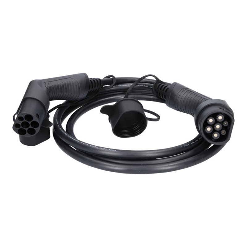 KS Tools efuturo Ladekabel gerade, Typ 2 auf Typ 2 Stecker, 3 Phasen, bis zu 11 kW, 16 A, 400 V, Mode 3, 3 Meter