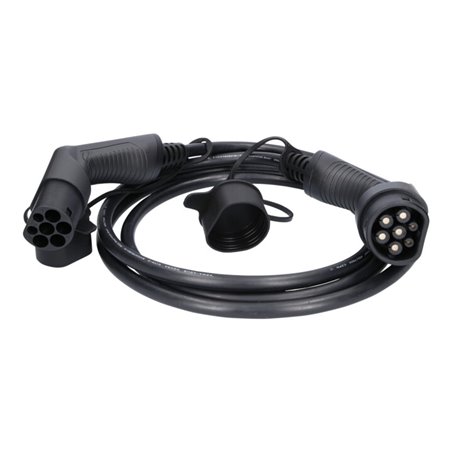 KS Tools efuturo Ladekabel gerade, Typ 2 auf Typ 2 Stecker, 3 Phasen, bis zu 11 kW, 16 A, 400 V, Mode 3, 3 Meter