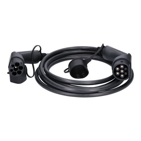 KS Tools efuturo Ladekabel gerade, Typ 2 auf Typ 2 Stecker, 3 Phasen, bis zu 11 kW, 16 A, 400 V, Mode 3, 5 Meter