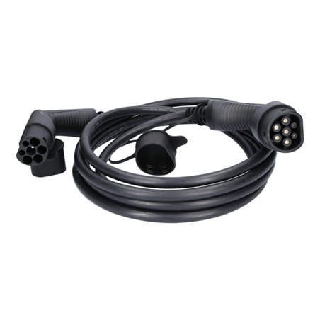 KS Tools efuturo Ladekabel gerade, Typ 2 auf Typ 2 Stecker, 3 Phasen, bis zu 22 kW, 32 A, 400 V, Mode 3, 5 Meter