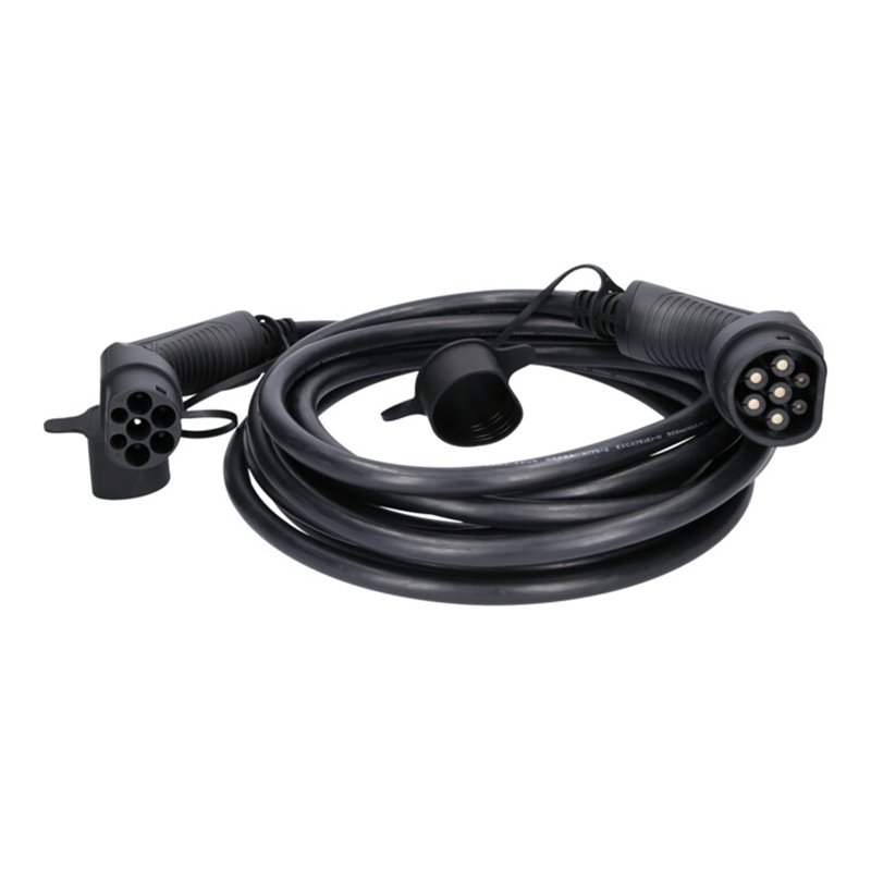 KS Tools efuturo Ladekabel gerade, Typ 2 auf Typ 2 Stecker, 3 Phasen, bis zu 22 kW, 32 A, 400 V, Mode 3, 8 Meter