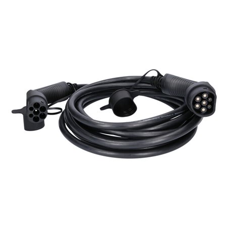 KS Tools efuturo Ladekabel gerade, Typ 2 auf Typ 2 Stecker, 3 Phasen, bis zu 22 kW, 32 A, 400 V, Mode 3, 8 Meter