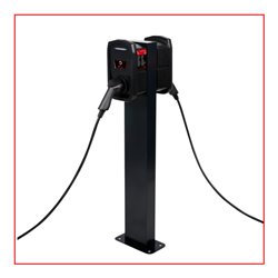 KS Tools efuturo Standsäule für zwei Wallboxen, grau