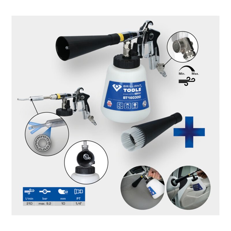 Brilliant Tools Druckluft-Reinigungs-Pistole
