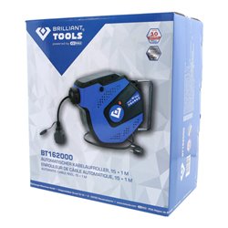 Brilliant Tools Automatischer Kabelaufroller, 15 + 1 m