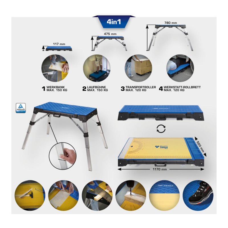 Brilliant Tools 4in1 Universal Werkbank