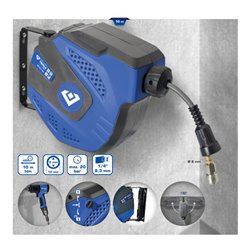 Brilliant Tools Automatischer Druckluftschlauch-Aufroller, Durchmesser 8 mm x 10 m