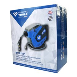 Brilliant Tools Automatischer Druckluftschlauch-Aufroller, Durchmesser 8 mm x 10 m