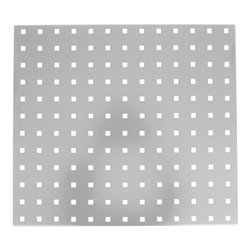 STIER Lochplatte für Werkstattwand, 500x450mm, lichtgrau