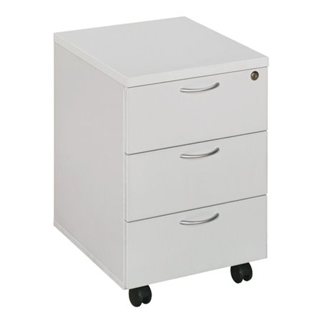 STIER Rollcontainer mit 3 Schubladen, 405x500x590mm, Grau