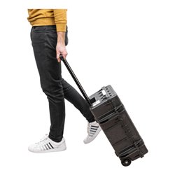 STIER Werkzeugkoffer Premium mit Rollen und Teleskopgriff, flugtauglich, leer