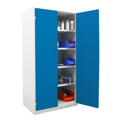 STIER Werkstattschrank LP 1940x1000x600mm enzianblau