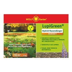 WOLF-Garten Herbst-Rasendünger Lupigreen Hybrid P 002 für 220 m²