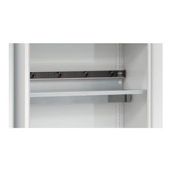 C+P Akku Ladeschrank für 5 E-Werkzeuge, Sichtfenster, H1950xB930xT500mm, Lichtgrau