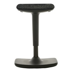 STIER Höhenverstellbarer Hocker mit Wippfunktion, Polster anthrazit