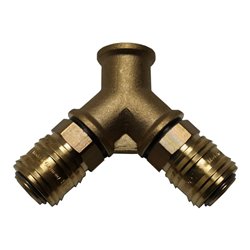 Aerotec 2-fach Verteiler - 3/8 Zoll IG - 2x Kupplung
