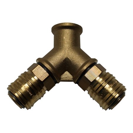 Aerotec 2-fach Verteiler - 3/8 Zoll IG - 2x Kupplung