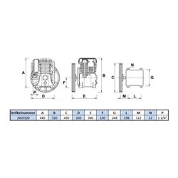Aerotec Industriekompressoraggregat B 6000B, 15 Bar