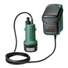 Bosch Akku-Regenwasserpumpen GardenPump 18V-2000: Akku 18V 2.5Ah, Ladegerät AL 1810 CV